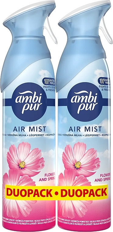 Set 'Flowers and Spring' - Ambi Pur Flowers And Spring (fresh/spray/2x185ml) — photo N1