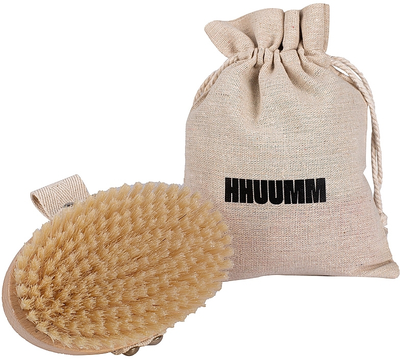 Massage & Bath Brush, soft fiber, light brown - Hhuumm № 3 — photo N1