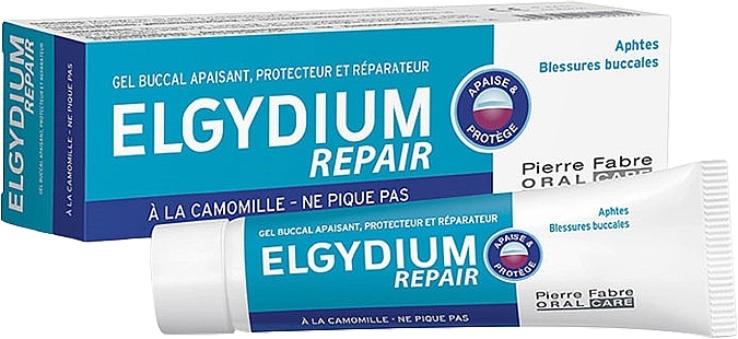 Soothing & Repairing Oral Care Gel for Kids & Adults - Elgydium Repair Gel Buccal Tube — photo N1