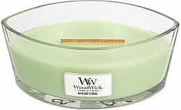 Fragrances, Perfumes, Cosmetics Scented Candle in Glass - WoodWick Hearthwick Flame Ellipse Candle Mint Leaf & Basil