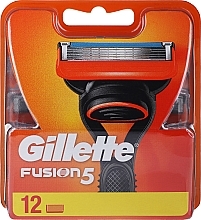 Shaving Razor Rifills, 12 pcs. - Gillette Fusion — photo N1