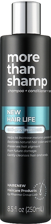 Anti Grey Hair Shampoo - Hairenew New Hair Life Anti-Grey Shampoo — photo N2
