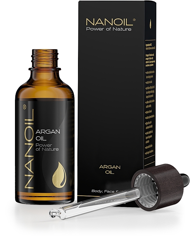 Argan Oil - Nanoil Body Face and Hair Argan Oil — photo N4