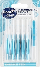 Interdental Brushes, 0.6 mm, light blue - Dontodent Interdental-Sticks ISO 3 — photo N1