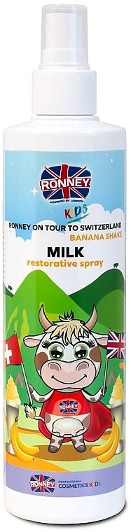 Banana Milk Shake Kids Hair Spray - Ronney Professional Kids On Tour Milk Spray Mask For Kids — photo N1