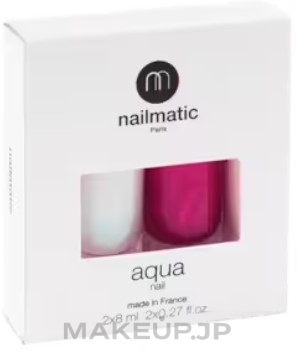 Nail Set - Nailmatic Aqua Polish + Base Set (base/8ml + n/pol/8ml) — photo Camelia