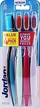 Fragrances, Perfumes, Cosmetics Toothbrushes, 4 pcs, medium, option 28 - Jordan Ultimate You Medium