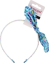 Fragrances, Perfumes, Cosmetics Hair Hoop, FA-5629, blue with butterflies - Donegal