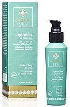 Fragrances, Perfumes, Cosmetics Body & Hair Dry Oil - Olive Spa Spirulina Hair & Body Dry Oil