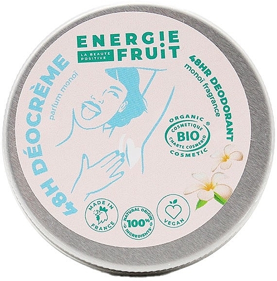 Deodorant - Energie Fruit 48H Deocreme Monoi — photo N1