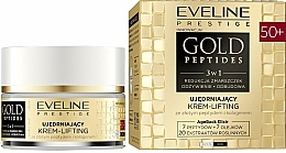 Fragrances, Perfumes, Cosmetics Firming & Lifting Cream 50+ - Eveline Cosmetics Gold Peptides