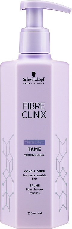Smoothing Hair Conditioner - Schwarzkopf Professional Fibre Clinix Tame Conditioner — photo N4