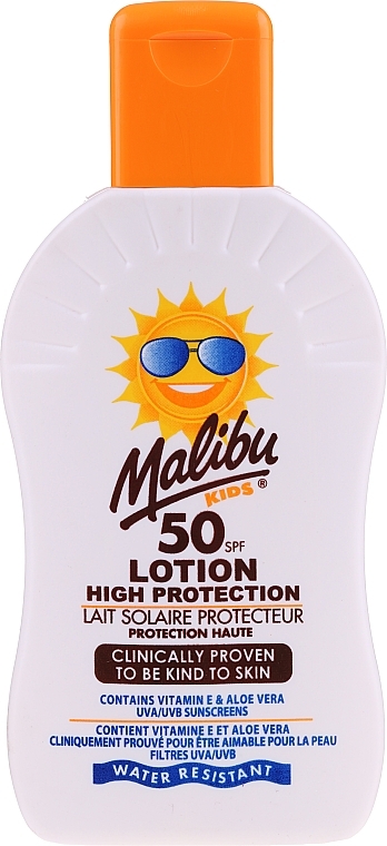 Sunscreen Waterproof Kids Lotion - Malibu Sun Kids Lotion SPF50  — photo N1