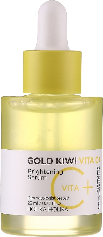 Set - Holika Holika Gold Kiwi Vita C+ Brightening Serum Special Set (ser/45ml + ser/23ml + pad/5pcs) — photo N2