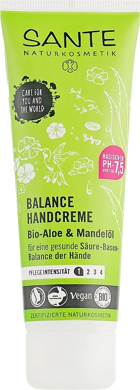 Balancing Hand Cream 'Aloe & Almond' - Sante Balance Aloe Vera & Almond Oil Hand Cream — photo N8