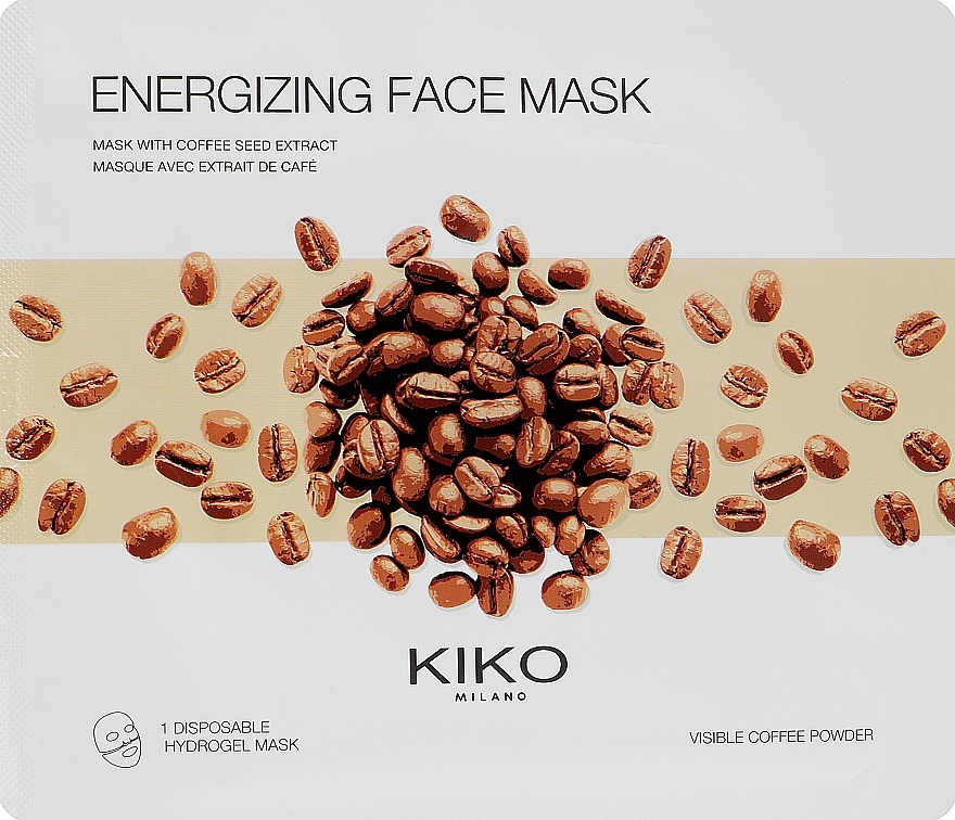 Coffee Hydrogel Face Mask - Kiko Milano Energizing Face Mask — photo N2