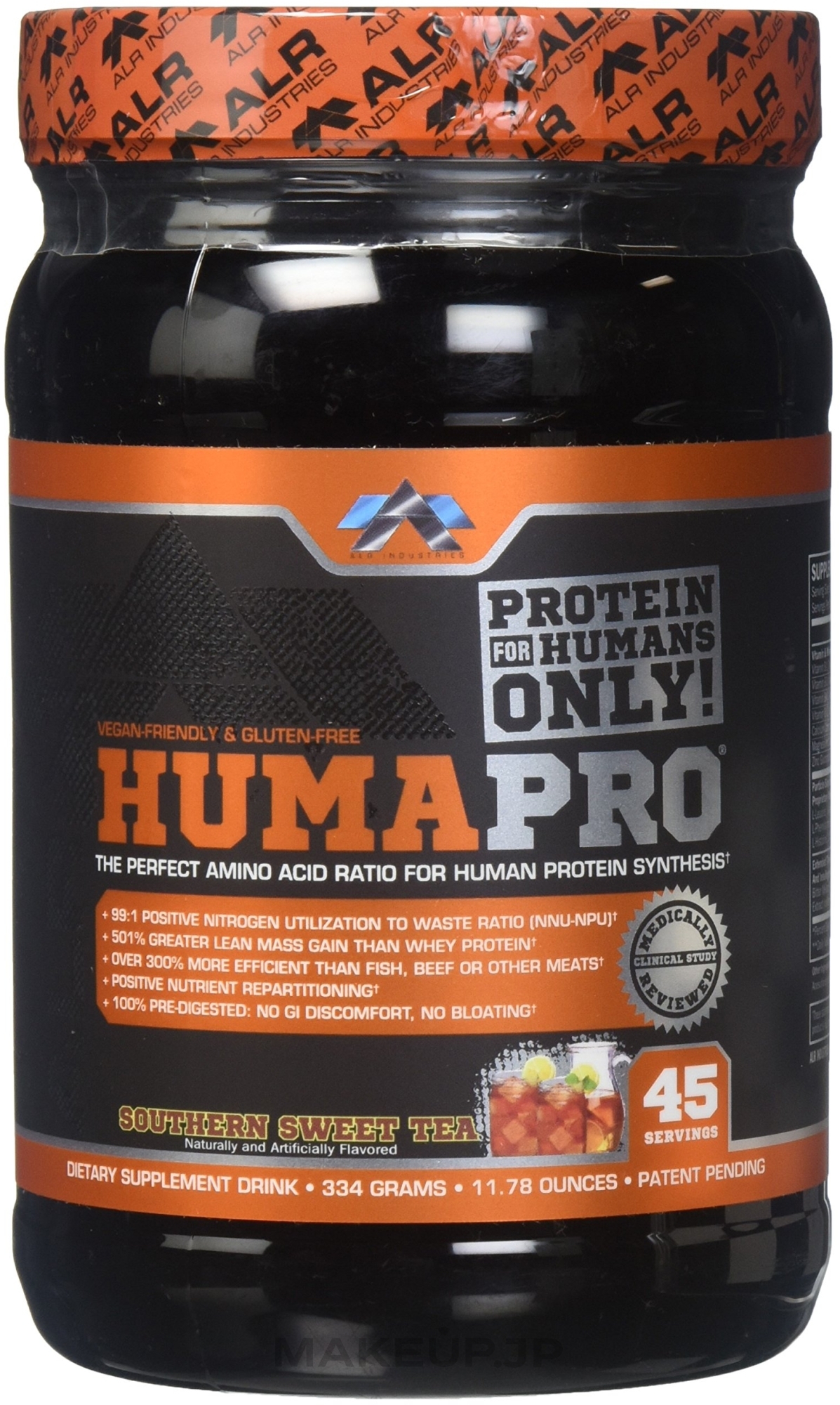 Dietary Supplement Drink - Southern Sweet Tea Flavour - ALR Industries HumaPro Southern Sweet Tea — photo 334 g