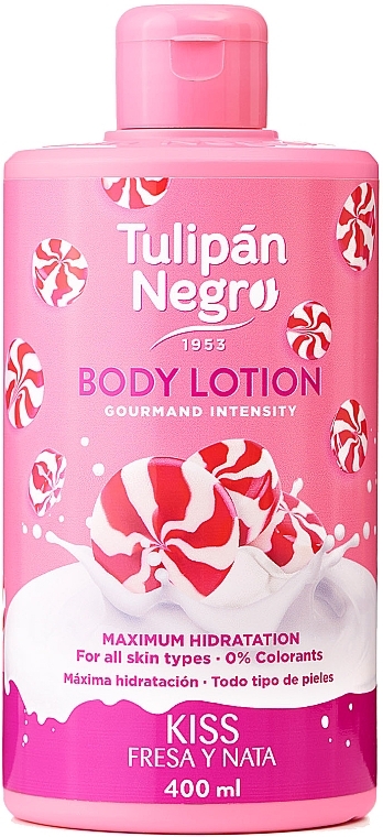 Strawberry Cream Kiss Body Lotion - Tulipan Negro Kiss Strawberry & Cream Body Lotion — photo N8