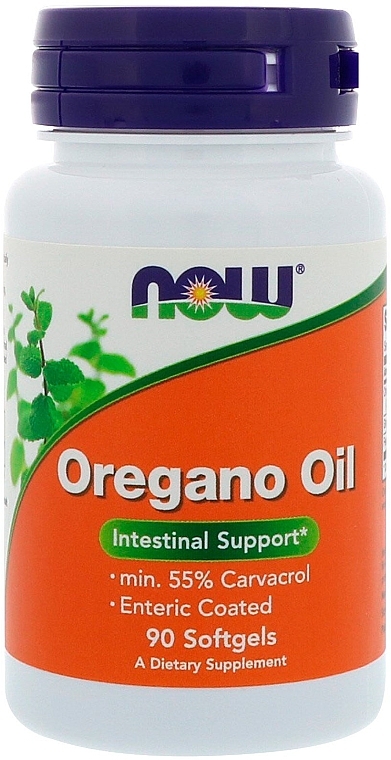 Capsules "Oregano Oil" - Now Foods Oregano Oil Intestinal Support — photo N1