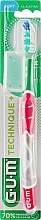 Fragrances, Perfumes, Cosmetics Toothbrush 'Technique+', soft, pink - G.U.M Soft Regular Toothbrush