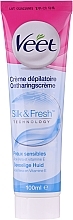 Fragrances, Perfumes, Cosmetics Depilatory Cream - Veet Silk & Fresh Hair Removal Cream