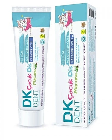 Kids Toothpaste 'Strawberry' - Dermokil DKDent Kide Toothpaste 3+ — photo N1