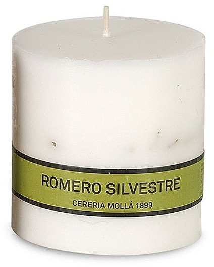 Scented Candle, 8 x 8 cm - Cereria Molla Asturias Rosemary Scented Candle — photo N1