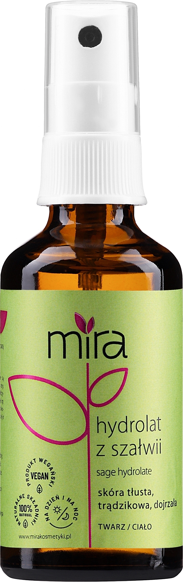 Sage Hydrolate - Mira Sage Hydrolate — photo 50 ml