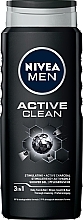 Shower Gel "Coal Power" - NIVEA Men Active Clean Shower Gel — photo N2