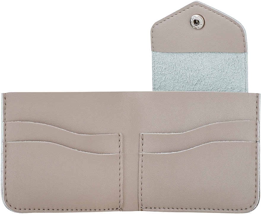 Taupe Wallet in Gift Box "Classy" - MAKEUP Bi-Fold Wallet Taupe — photo N4