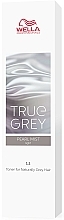 Grey Hair Coloring Toner - Wella Professionals True Grey Toner (Steel Glow Dark) — photo N1