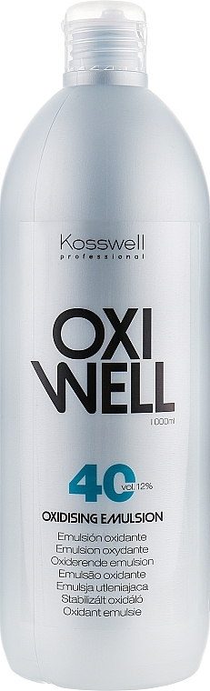 Oxidizing Emulsion 12% - Kosswell Professional Oxidizing Emulsion Oxiwell 12% 40 vol — photo N1
