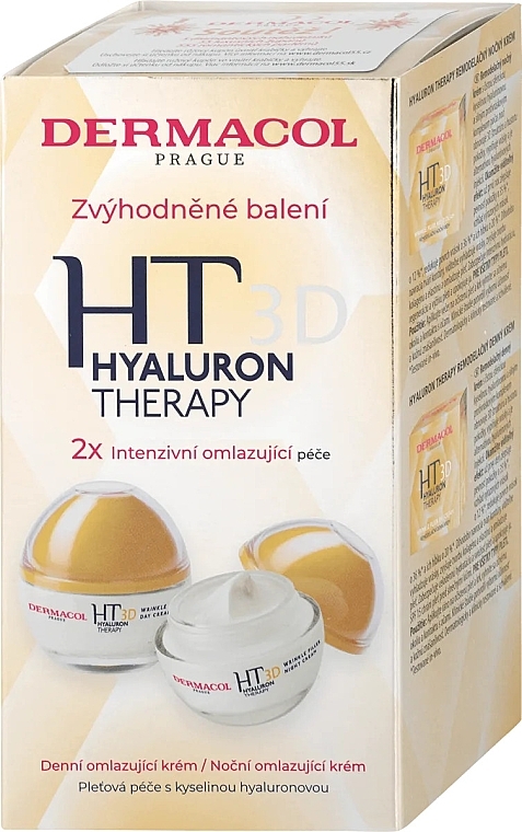 Set - Dermacol 3D Hyaluron Therapy (f/cr/50ml + f/cr/50ml) — photo N1