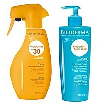 Fragrances, Perfumes, Cosmetics Set - Bioderma Photoderm (b/spray/400ml + b/milk/500ml)