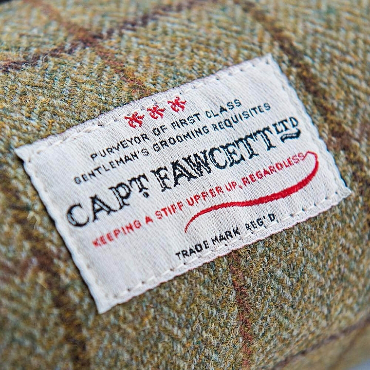 Tweed Makeup Bag, CF.318 - Captain Fawcett Tweed Wash Bag — photo N12