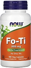 Fo-Ti Capsules 560mg - Now Foods Fo-Ti He Shou Wu — photo N1