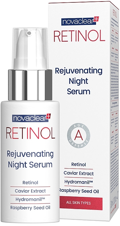 Anti-Ageing Face Serum - Novaclear Retinol Rejuvenating Night Serum — photo N1