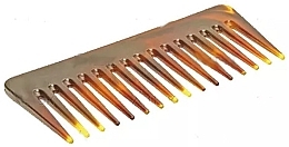 Fragrances, Perfumes, Cosmetics Hair Comb with Sparse Teeth, 14 cm, yellow-brown - Titania