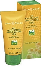 Fragrances, Perfumes, Cosmetics Self-Tanning Gel - Frais Monde Face Suntan Accelerating Gel SPF 12