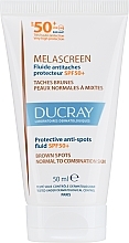 Anti-Pigmentation Face Fluid - Ducray Melascreen Protective Anti-spots Fluid SPF 50 Normal to Combination Skin — photo N2