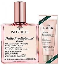 Fragrances, Perfumes, Cosmetics Set - Nuxe Huile Prodigieuse Florale (oil/100ml + cream/15ml)