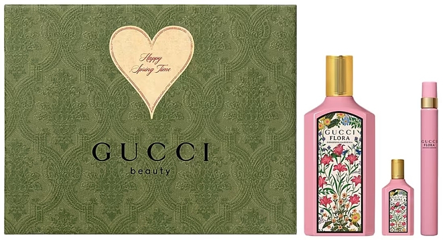 Gucci Flora Gorgeous Gardenia - Kit (edp/100ml+edp/5ml+edp/10ml) — photo N1