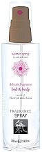 Fragrances, Perfumes, Cosmetics Pheromone Body & Bed Spray 'Cherry & White Lotus' - Shiatsu Delicate Fragrance Bed & Body Women Sprey