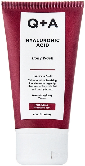 Hyaluronic Acid Cleansing Body Gel - Q+A Hyaluronic Acid Body Wash Travel Size — photo N1