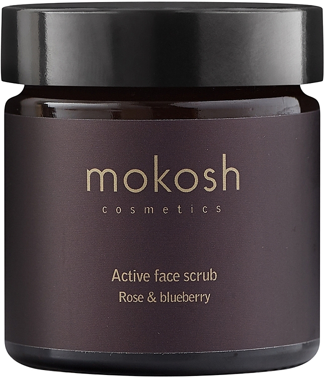 Active Face Scrub "Rose & Blueberry" - Mokosh Icon Active Rose & Blueberry Face Scrub — photo N2