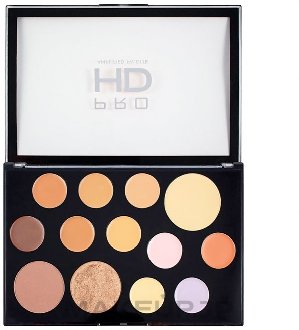 Face Palette - Makeup Revolution Pro HD The Works Palette — photo Medium-Dark