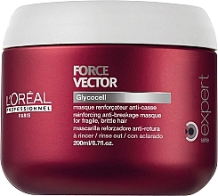 Fragrances, Perfumes, Cosmetics Hair Mask - L'Oreal Professionnel Force Vector Glycocell Maske