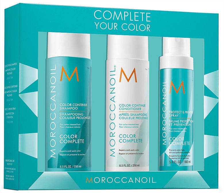 Set - Moroccanoil Color Complete (shmp/250ml + h/cond/250ml + h/spr/160ml) — photo N1