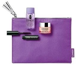 Fragrances, Perfumes, Cosmetics Set - Clinique All About Eyes Gift Set (mascara/3.5ml + dem/30ml + eye/cr/5ml + pouch)