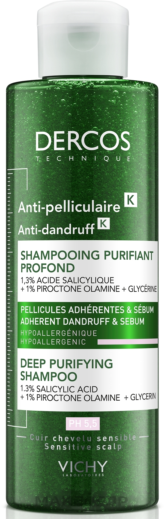 Anti-Dandruff Cleansing Scrub-Shampoo - Vichy Dercos Micro Peel Anti-Dandruff Scrub Shampoo — photo 250 ml